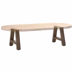 cm) vidaXL Coffee Table Legs A-Shaped Desk Legs Metal Bar Stand DIY 2 pcs Steel - natural, 40 x (30-31 - Additional view 7