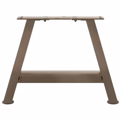 cm) vidaXL Coffee Table Legs A-Shaped Desk Legs Metal Bar Stand DIY 2 pcs Steel - natural, 50 x (30-31 - Additional view 4