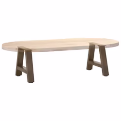 cm) vidaXL Coffee Table Legs A-Shaped Desk Legs Metal Bar Stand DIY 2 pcs Steel - natural, 50 x (30-31 - Additional view 7