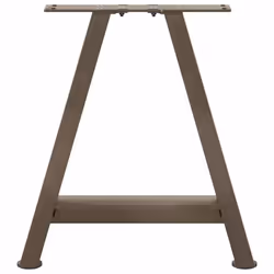 cm) vidaXL Coffee Table Legs A-Shaped Desk Legs Metal Bar Stand DIY 2 pcs Steel - 50 x (42-43 - Additional view 4