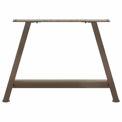 cm) vidaXL Coffee Table Legs A-Shaped Desk Legs Metal Bar Stand DIY 2 pcs Steel - 70 x (42-43 - Additional view 4
