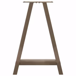 cm) vidaXL Coffee Table Legs A-Shaped Desk Legs Metal Bar Stand DIY 2 pcs Steel - natural, 60 x (72-73 - Additional view 4