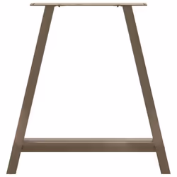 cm) vidaXL Coffee Table Legs A-Shaped Desk Legs Metal Bar Stand DIY 2 pcs Steel - natural, 80 x (72-73 - Additional view 4