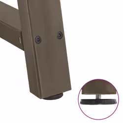 cm) vidaXL Coffee Table Legs A-Shaped Desk Legs Metal Bar Stand DIY 2 pcs Steel - natural, 90 x (72-73 - Additional view 8