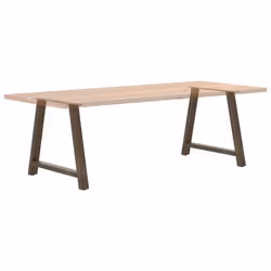 cm) vidaXL Coffee Table Legs A-Shaped Desk Legs Metal Bar Stand DIY 2 pcs Steel - natural, 100 x (72-73 - Additional view 7