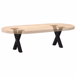 cm (40 mm)/ 2 pcs) vidaXL Dining Table Legs X-Shaped Desk Legs Kitchen Metal Furniture Legs Steel - black, 30 x (30-31 - Additional view 7