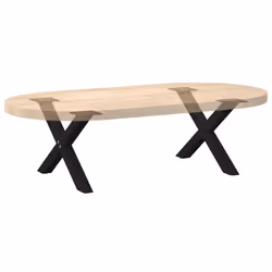 cm (40 mm)/ 2 pcs) vidaXL Dining Table Legs X-Shaped Desk Legs Kitchen Metal Furniture Legs Steel - black, 60 x (30-31 - Additional view 7