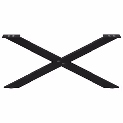 cm (40 mm)/ 2 pcs) vidaXL Dining Table Legs X-Shaped Desk Legs Kitchen Metal Furniture Legs Steel - black, 70 x (30-31 - Additional view 4