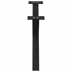 cm (40 mm)/ 2 pcs) vidaXL Dining Table Legs X-Shaped Desk Legs Kitchen Metal Furniture Legs Steel - black, 70 x (30-31 - Additional view 5