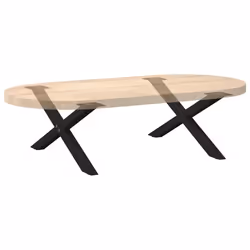 cm (40 mm)/ 2 pcs) vidaXL Dining Table Legs X-Shaped Desk Legs Kitchen Metal Furniture Legs Steel - black, 70 x (30-31 - Additional view 7