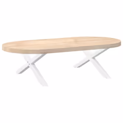 cm (40 mm)/ 2 pcs) vidaXL Dining Table Legs X-Shaped Desk Legs Kitchen Metal Furniture Legs Steel - white, 70 x (30-31 - Additional view 7