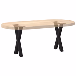cm (40 mm)/ 2 pcs) vidaXL Dining Table Legs X-Shaped Desk Legs Kitchen Metal Furniture Legs Steel - black, 28 x (42-43 - Additional view 7