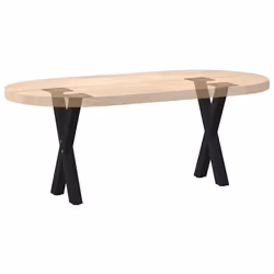 cm (40 mm)/ 2 pcs) vidaXL Dining Table Legs X-Shaped Desk Legs Kitchen Metal Furniture Legs Steel - black, 38 x (42-43 - Additional view 7