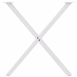 cm (40 mm)/ 2 pcs) vidaXL Dining Table Legs X-Shaped Desk Legs Kitchen Metal Furniture Legs Steel - white, 70 x (72-73 - Additional view 4