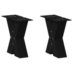 cm (80 mm)/ 2 pcs) vidaXL Dining Table Legs X-Shaped Desk Legs Kitchen Metal Furniture Legs Steel - black, 30 x (30-31