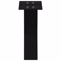 cm (80 mm)/ 2 pcs) vidaXL Dining Table Legs X-Shaped Desk Legs Kitchen Metal Furniture Legs Steel - black, 30 x (30-31 - Additional view 5