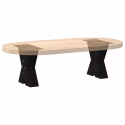cm (80 mm)/ 2 pcs) vidaXL Dining Table Legs X-Shaped Desk Legs Kitchen Metal Furniture Legs Steel - black, 30 x (30-31 - Additional view 7