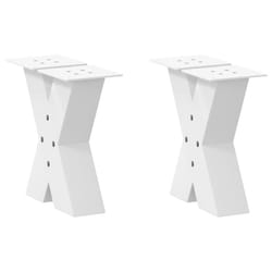 cm (80 mm)/ 2 pcs) vidaXL Dining Table Legs X-Shaped Desk Legs Kitchen Metal Furniture Legs Steel - white, 40 x (30-31