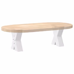 cm (80 mm)/ 2 pcs) vidaXL Dining Table Legs X-Shaped Desk Legs Kitchen Metal Furniture Legs Steel - white, 40 x (30-31 - Additional view 7