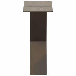 cm (80 mm)/ 2 pcs) vidaXL Dining Table Legs X-Shaped Desk Legs Kitchen Metal Furniture Legs Steel - natural, 40 x (30-31 - Additional view 5