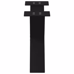cm (80 mm)/ 2 pcs) vidaXL Dining Table Legs X-Shaped Desk Legs Kitchen Metal Furniture Legs Steel - black, 60 x (30-31 - Additional view 5