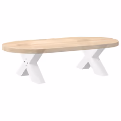 cm (80 mm)/ 2 pcs) vidaXL Dining Table Legs X-Shaped Desk Legs Kitchen Metal Furniture Legs Steel - white, 60 x (30-31 - Additional view 7