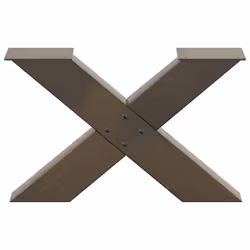 cm (80 mm)/ 2 pcs) vidaXL Dining Table Legs X-Shaped Desk Legs Kitchen Metal Furniture Legs Steel - natural, 60 x (30-31 - Additional view 4