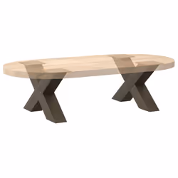cm (80 mm)/ 2 pcs) vidaXL Dining Table Legs X-Shaped Desk Legs Kitchen Metal Furniture Legs Steel - natural, 60 x (30-31 - Additional view 7