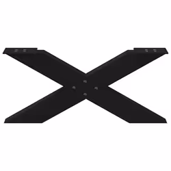 cm (80 mm)/ 2 pcs) vidaXL Dining Table Legs X-Shaped Desk Legs Kitchen Metal Furniture Legs Steel - black, 70 x (30-31 - Additional view 4