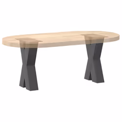 cm (80 mm)/ 2 pcs) vidaXL Dining Table Legs X-Shaped Desk Legs Kitchen Metal Furniture Legs Steel - anthracite, 28 x (42-43 - Additional view 7