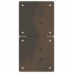 cm (80 mm)/ 2 pcs) vidaXL Dining Table Legs X-Shaped Desk Legs Kitchen Metal Furniture Legs Steel - natural, 28 x (42-43 - Additional view 6
