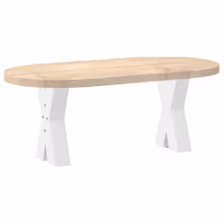 cm (80 mm)/ 2 pcs) vidaXL Dining Table Legs X-Shaped Desk Legs Kitchen Metal Furniture Legs Steel - white, 38 x (42-43 - Additional view 7