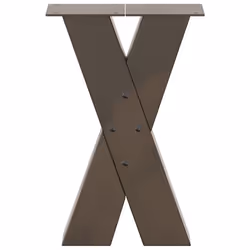 cm) vidaXL Dining Table Legs X-Shaped Desk Legs Kitchen Metal Furniture Legs Steel - 38 x (42-43 - Additional view 4