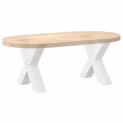 cm (80 mm)/ 2 pcs) vidaXL Dining Table Legs X-Shaped Desk Legs Kitchen Metal Furniture Legs Steel - white, 50 x (42-43 - Additional view 7