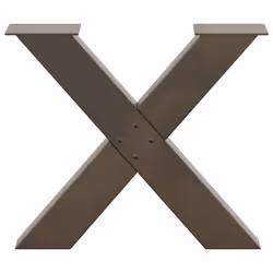 cm) vidaXL Dining Table Legs X-Shaped Desk Legs Kitchen Metal Furniture Legs Steel - 50 x (42-43 - Additional view 4