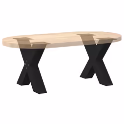 cm (80 mm)/ 2 pcs) vidaXL Dining Table Legs X-Shaped Desk Legs Kitchen Metal Furniture Legs Steel - black, 60 x (42-43 - Additional view 7