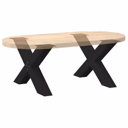 cm (80 mm)/ 2 pcs) vidaXL Dining Table Legs X-Shaped Desk Legs Kitchen Metal Furniture Legs Steel - black, 70 x (42-43 - Additional view 7