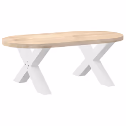 cm (80 mm)/ 2 pcs) vidaXL Dining Table Legs X-Shaped Desk Legs Kitchen Metal Furniture Legs Steel - white, 70 x (42-43 - Additional view 7