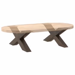 cm (80 mm)/ 2 pcs) vidaXL Dining Table Legs X-Shaped Desk Legs Kitchen Metal Furniture Legs Steel - natural, 70 x (42-43 - Additional view 7
