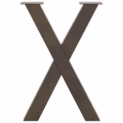 cm (80 mm)/ 2 pcs) vidaXL Dining Table Legs X-Shaped Desk Legs Kitchen Metal Furniture Legs Steel - natural, 60 x (72-73 - Additional view 4
