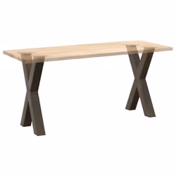 cm (80 mm)/ 2 pcs) vidaXL Dining Table Legs X-Shaped Desk Legs Kitchen Metal Furniture Legs Steel - natural, 60 x (72-73 - Additional view 7