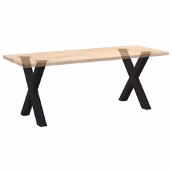 cm (80 mm)/ 2 pcs) vidaXL Dining Table Legs X-Shaped Desk Legs Kitchen Metal Furniture Legs Steel - black, 70 x (72-73 - Additional view 7
