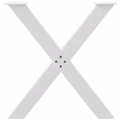 cm (80 mm)/ 2 pcs) vidaXL Dining Table Legs X-Shaped Desk Legs Kitchen Metal Furniture Legs Steel - white, 70 x (72-73 - Additional view 4