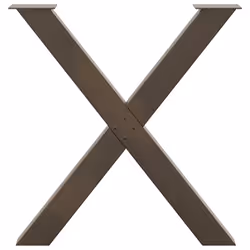cm (80 mm)/ 2 pcs) vidaXL Dining Table Legs X-Shaped Desk Legs Kitchen Metal Furniture Legs Steel - natural, 70 x (72-73 - Additional view 4