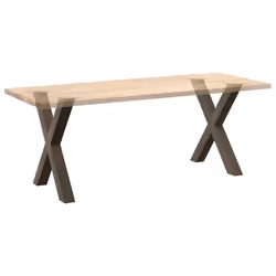 cm (80 mm)/ 2 pcs) vidaXL Dining Table Legs X-Shaped Desk Legs Kitchen Metal Furniture Legs Steel - natural, 80 x (72-73 - Additional view 7