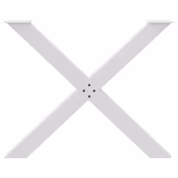 cm (80 mm)/ 2 pcs) vidaXL Dining Table Legs X-Shaped Desk Legs Kitchen Metal Furniture Legs Steel - white, 90 x (72-73 - Additional view 4