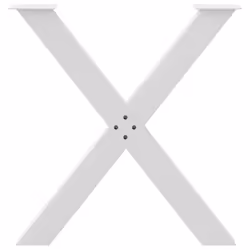 cm (80 mm)/ 3 pcs) vidaXL Dining Table Legs X-Shaped Desk Legs Kitchen Metal Furniture Legs Steel - white, 70 x (72-73 - Additional view 4