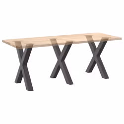 cm (80 mm)/ 3 pcs) vidaXL Dining Table Legs X-Shaped Desk Legs Kitchen Metal Furniture Legs Steel - anthracite, 70 x (72-73 - Additional view 7