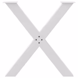 cm (80 mm)/ 3 pcs) vidaXL Dining Table Legs X-Shaped Desk Legs Kitchen Metal Furniture Legs Steel - white, 80 x (72-73 - Additional view 4