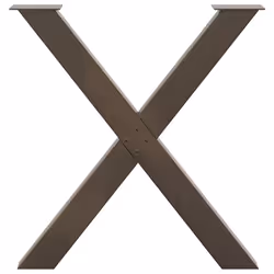 cm (80 mm)/ 3 pcs) vidaXL Dining Table Legs X-Shaped Desk Legs Kitchen Metal Furniture Legs Steel - natural, 80 x (72-73 - Additional view 4